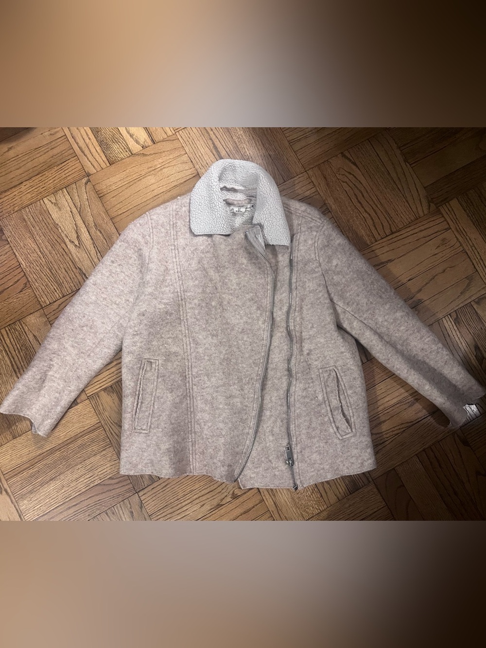 Cozy Zip Jacket in Light Taupe